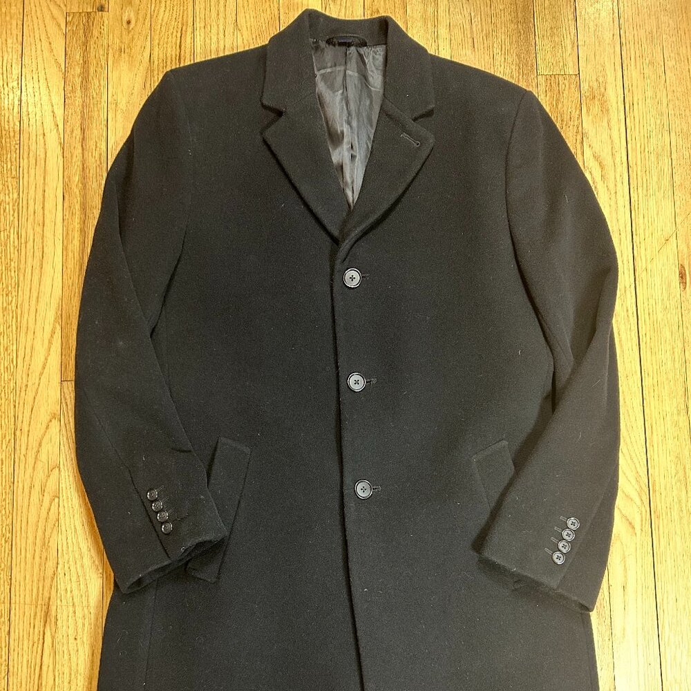 Hathaway Platinum Men's Wool and Cashmere Coat